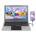 CrowView Note 15.6inch-All-in-One Portable Display with Keyboard, FHD IPS Lapdock, SBC/Phone-to-Laptop Device