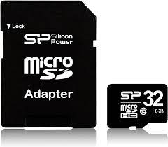 MicroSD High Endurance SiliconPower w/microSD to SD adapter