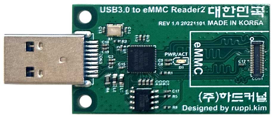 USB 3.0 eMMC module writer
