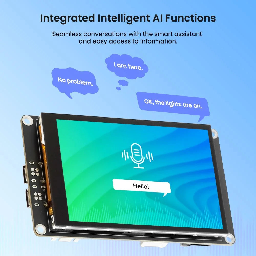 CrowPanel Advance 3.5" ESP32-S3 AI HMI Display for Meshtastic – 480x320 IPS Touch Screen with Case