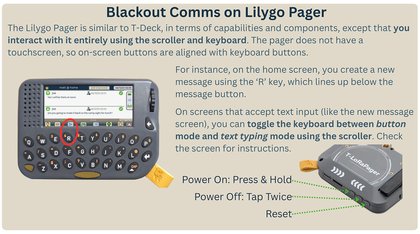 Lilygo LoRa Pager (Set of 2)
