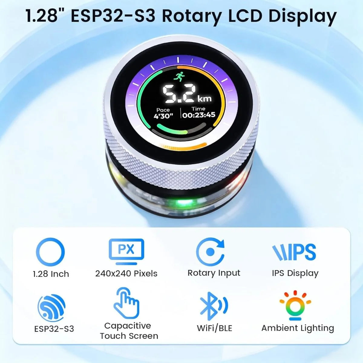 CrowPanel 1.28inch-HMI ESP32 Rotary Display