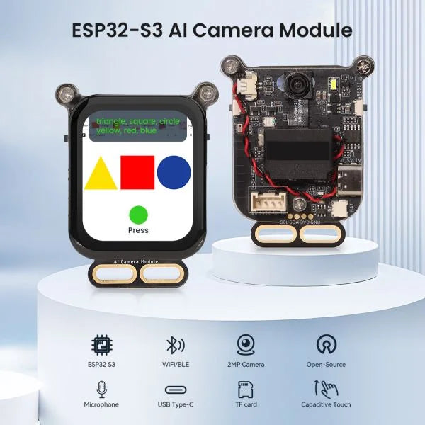 AI Camera Development Board Vision Sensor Board Powered By ESP32 with 1.83inch Screen