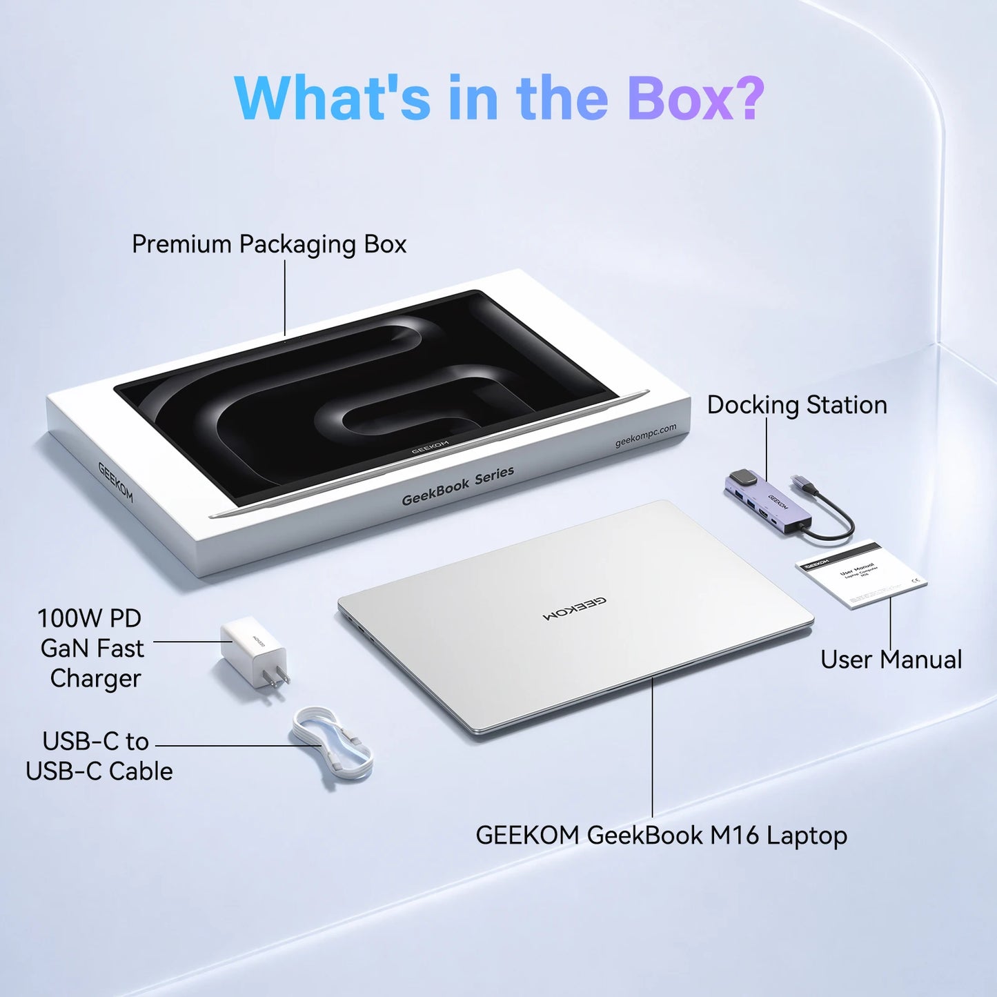 GEEKOM GeekBook M16 16 inch Laptop | U9-185H