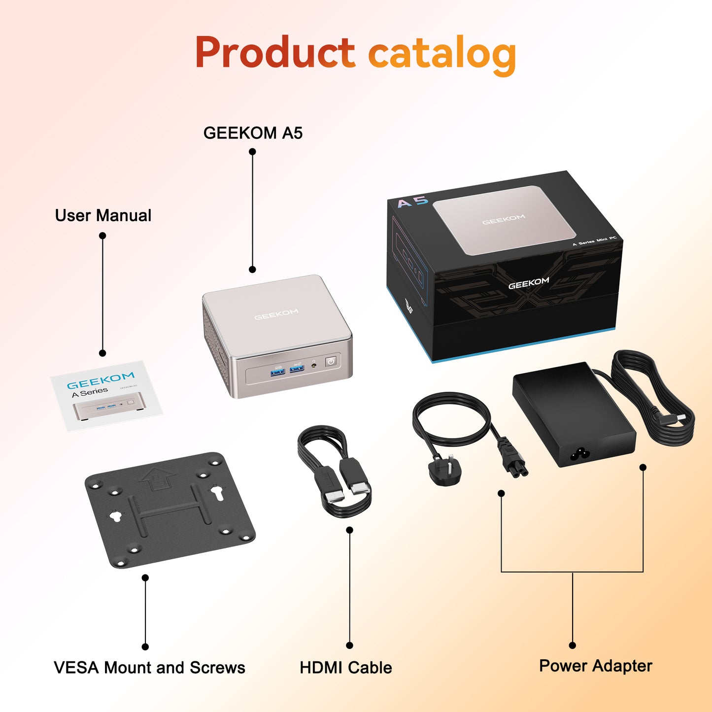 GEEKOM A5 Mini PC with AMD Ryzen™ 7 5825U | Ryzen™ 5 7430U