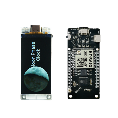 Heltec Vision Master T190 front and back PCB views showing ESP32-S3 and LoRa module