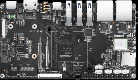 KickPi K7 RK3576 single board computer top view