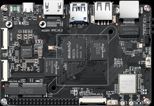 KickPi K7C RK3576 single board computer top view