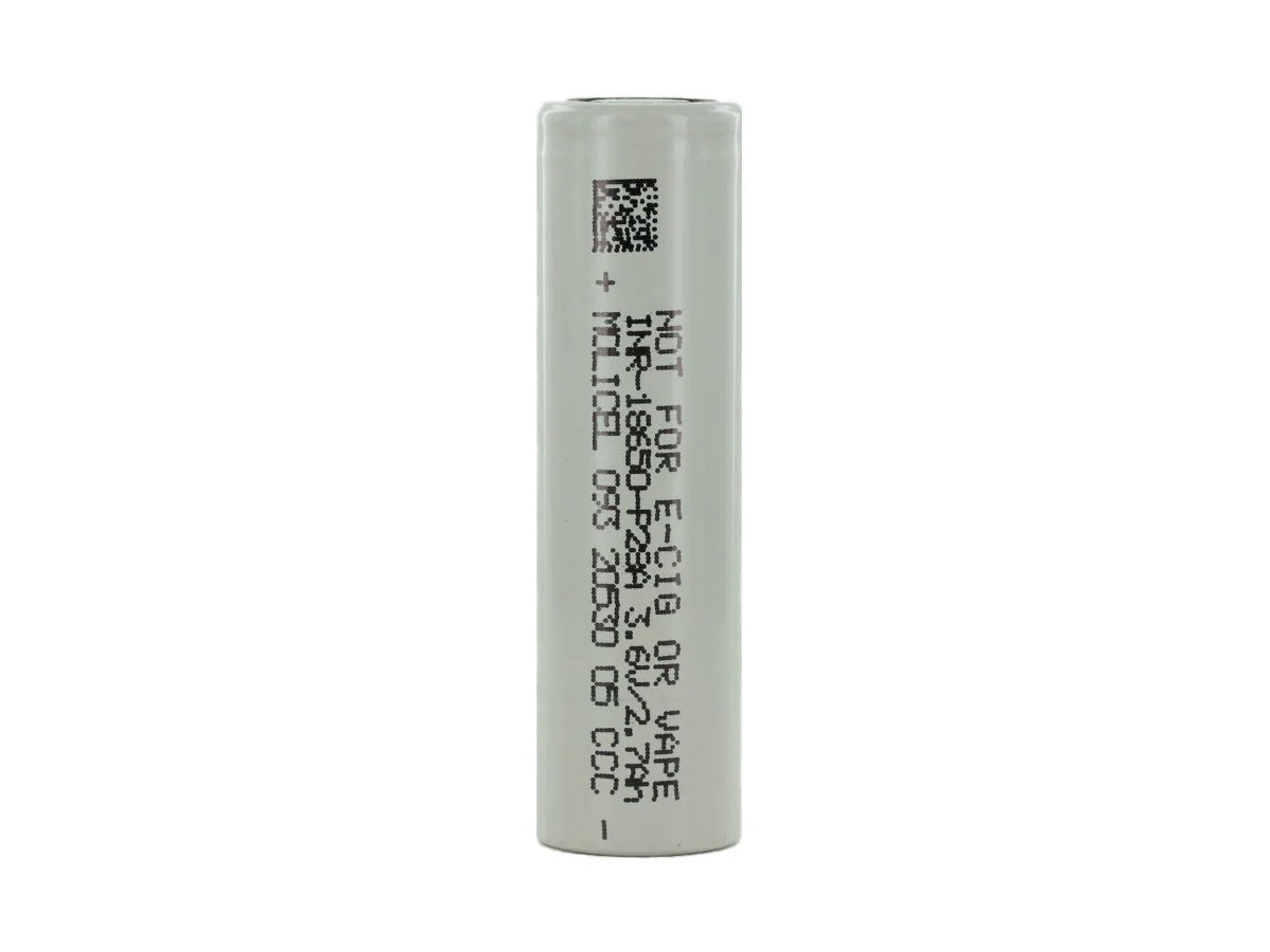 Molicel P28A INR 18650 2800mAh 3.6V High-Drain 35A Lithium Ion (Li-Ion) Unprotected Flat Top Battery