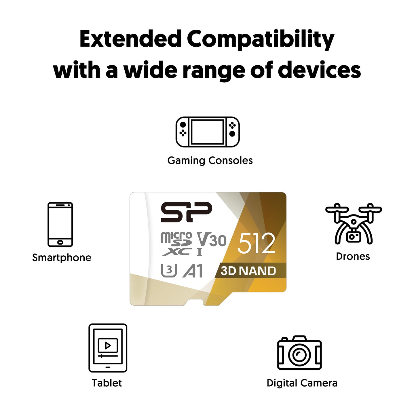 Silicon Power 128GB Superior UHS-1(U3) V30 A1 MicroSD Memory Card with Adapter [Not compatible with Switch 2]