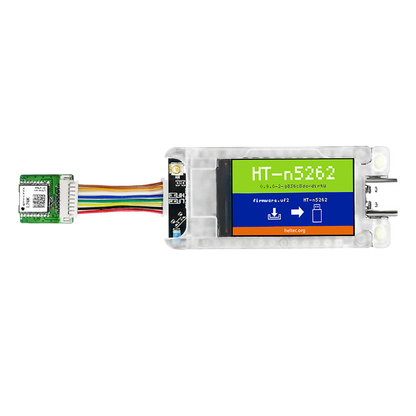 Heltec Mesh Node T114 with display, shell, and Quectel L76K GPS connected