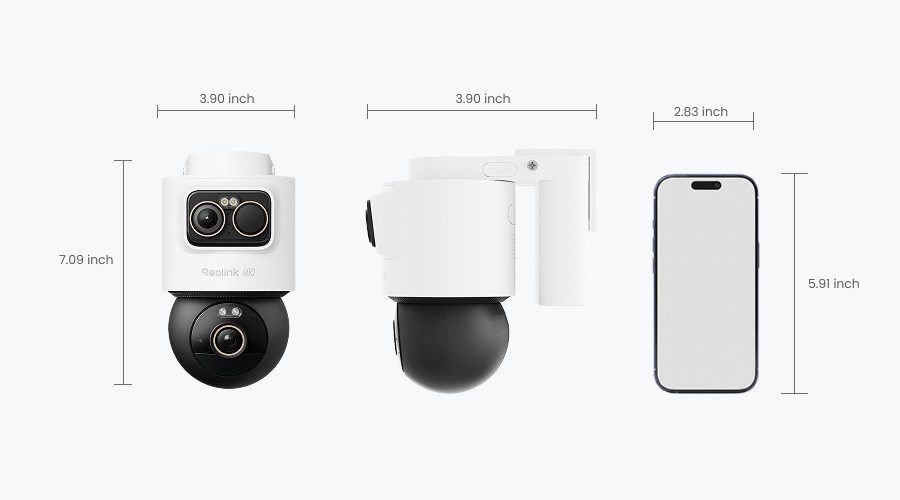 Reolink OMVI 2i Ultra - Dimensions (alternate units)