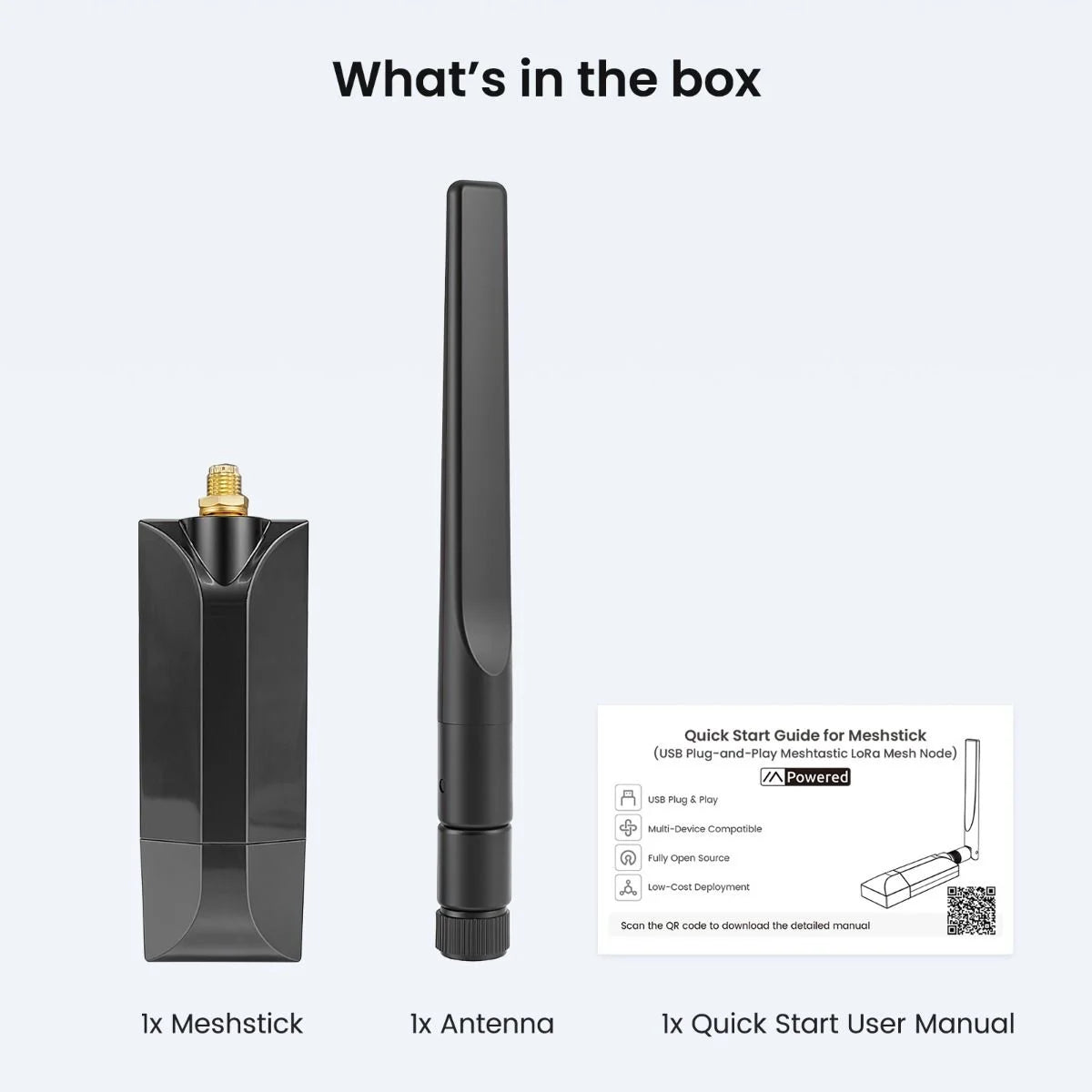 Elecrow MeshStick — USB-to-SPI SX1262 TCXO LoRa USB Stick (Meshtastic Compatible)