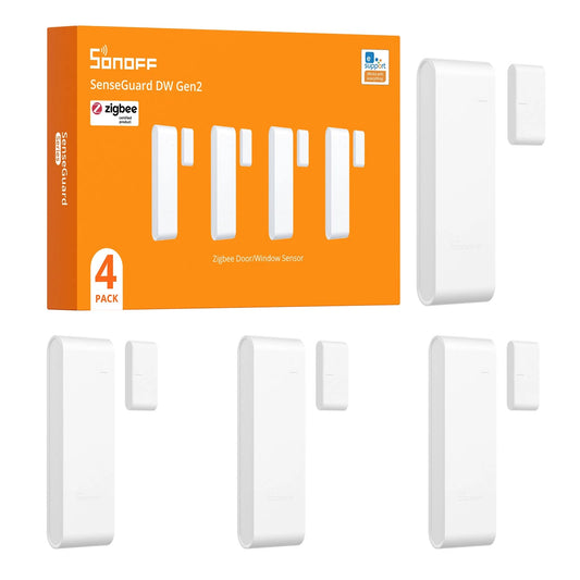 SONOFF SenseGuard DW Gen2 Door/Window Sensor | SNZB-04PR2 4-Pack