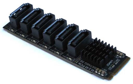 6-Port SATA M.2 Card
