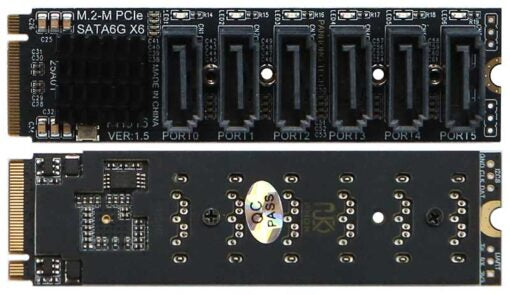 6-Port SATA M.2 Card