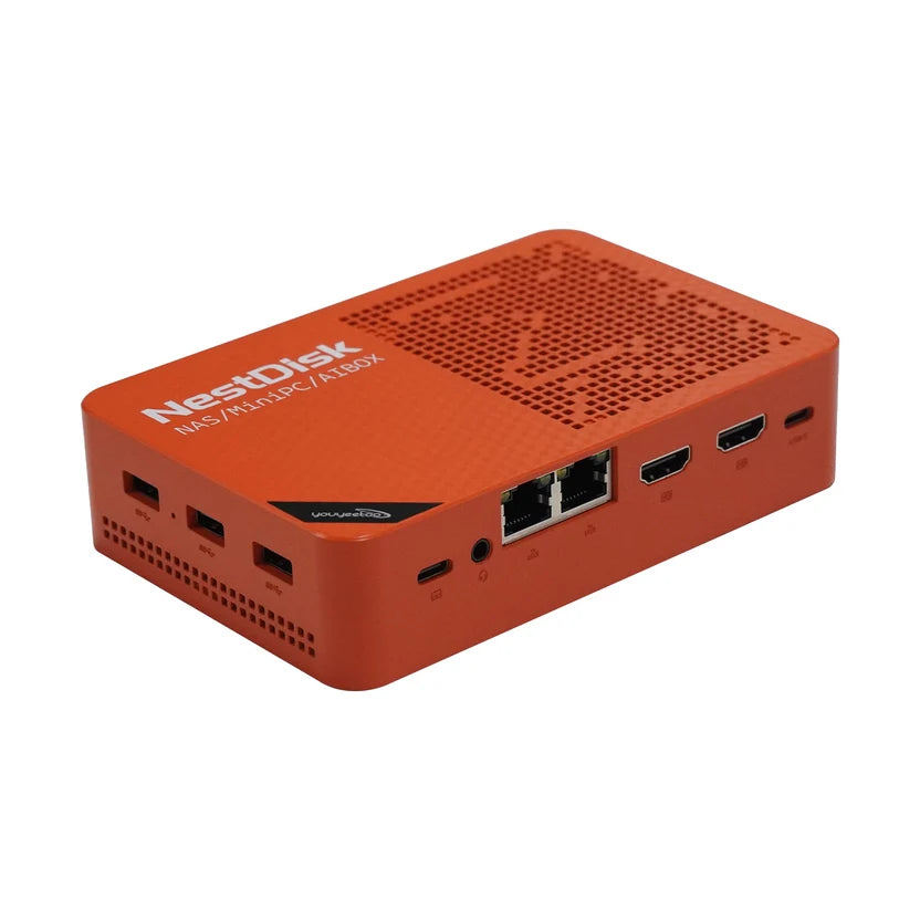 NestDisk Mini PC NAS 4-Bay NVMe SSD, Intel N150, 12GB DDR5