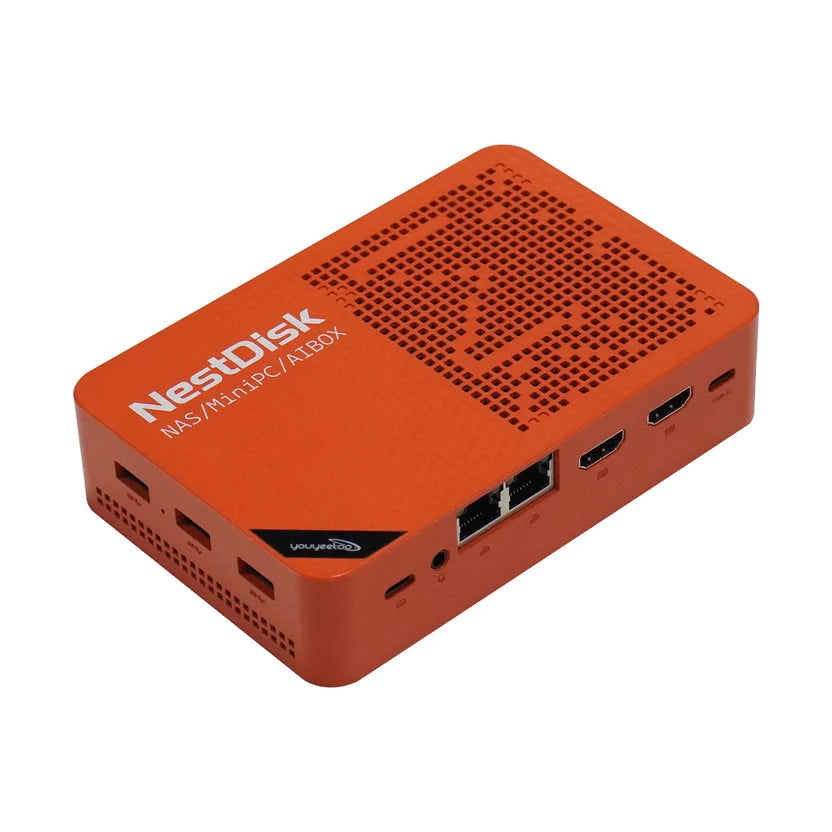 NestDisk Mini PC NAS 4-Bay NVMe SSD, Intel N150, 12GB DDR5