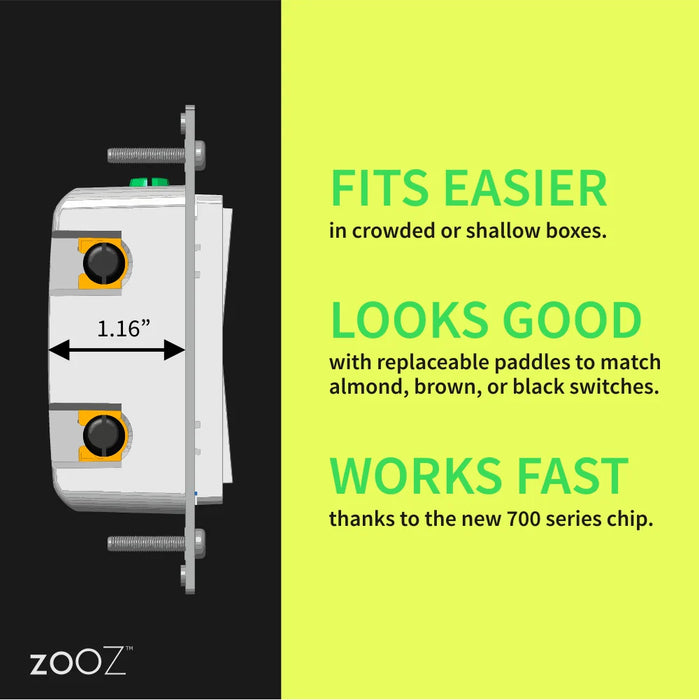 Zooz 800 Series Z-Wave Long Range On / Off Light Switch ZEN71 800LR