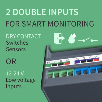 Zooz 800 Series Z-Wave Long Range Universal Relay ZEN17 800LR with 2 NO & NC Relays (20A, 10A)