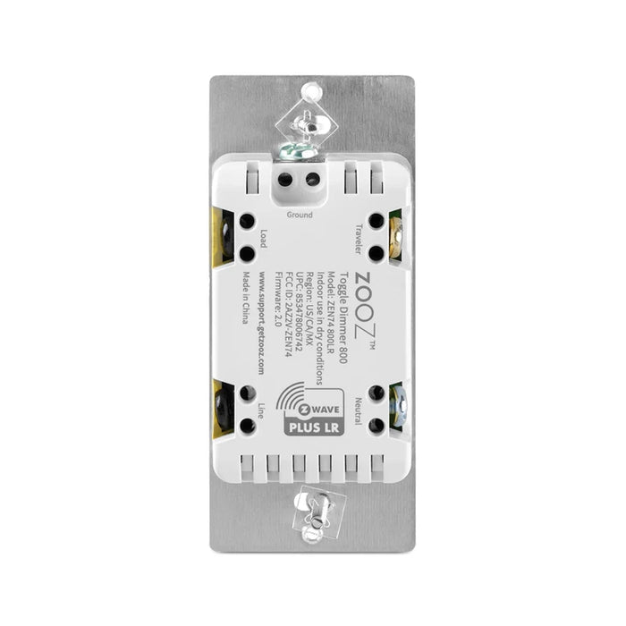 Zooz 800 Series Z-Wave Long Range S2 Toggle Dimmer Switch ZEN74 800LR