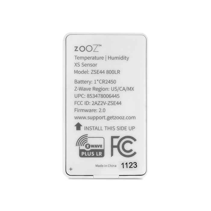 Zooz 800 Series Z-Wave Long Range XS Temperature/Humidity ZSE44 800LR