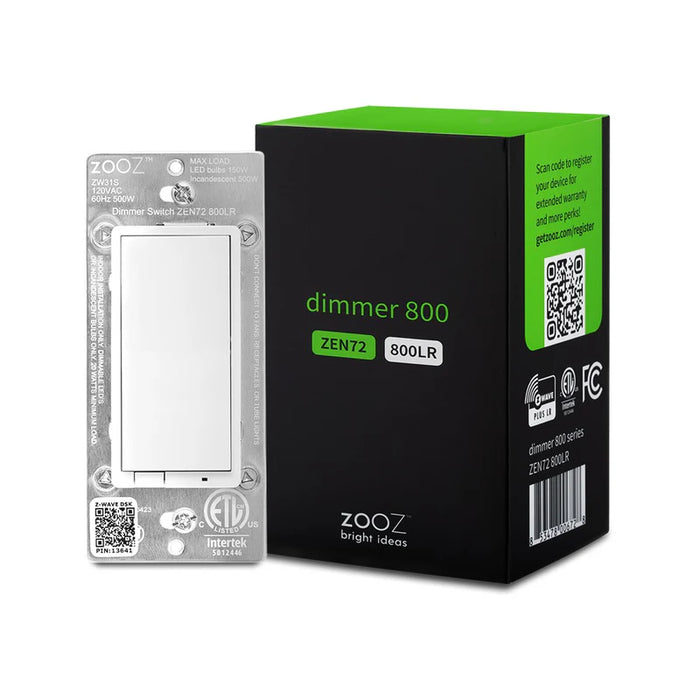 Zooz 800 Series Z-Wave Long Range Dimmer ZEN72 800LR