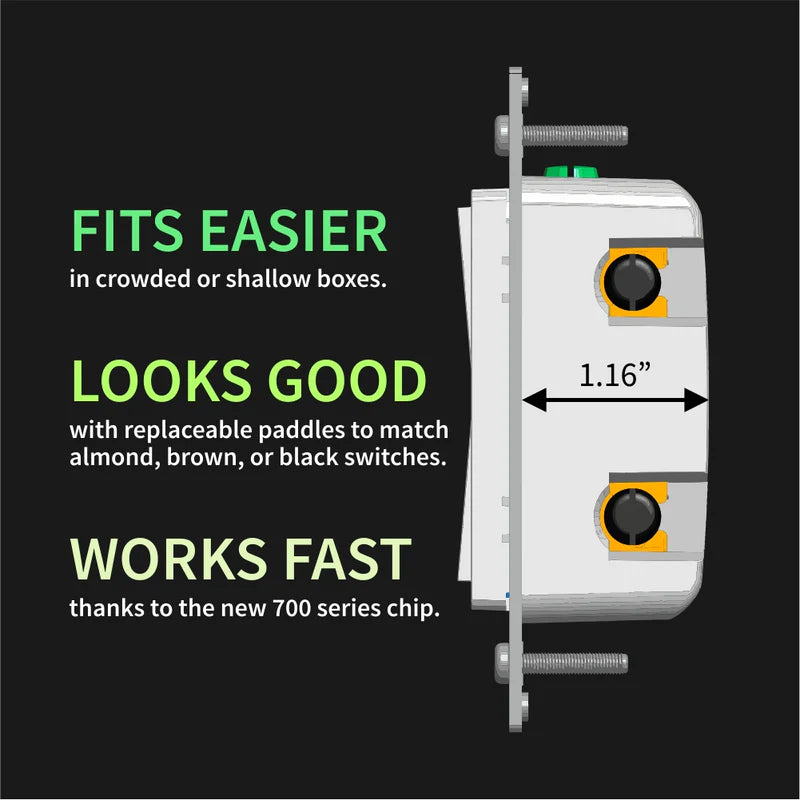 Zooz 800 Series Z-Wave Long Range S2 Dimmer Switch ZEN77 800LR
