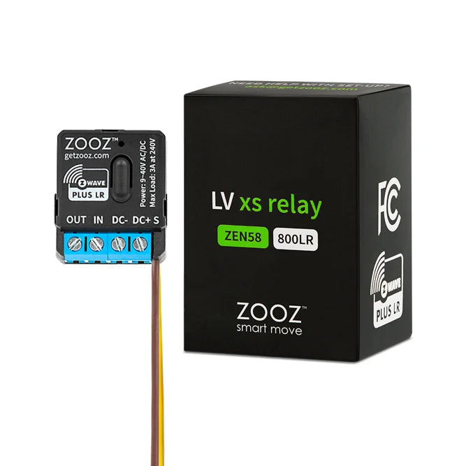 Zooz Z-Wave Long Range Low Voltage XS Relay ZEN58 800LR