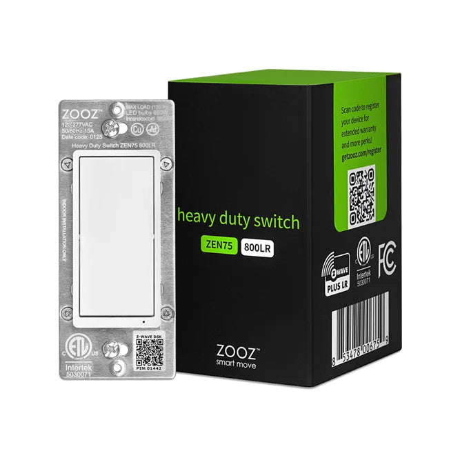 Zooz 800 Series Z-Wave Long Range Heavy Duty Wall Switch ZEN75 800LR