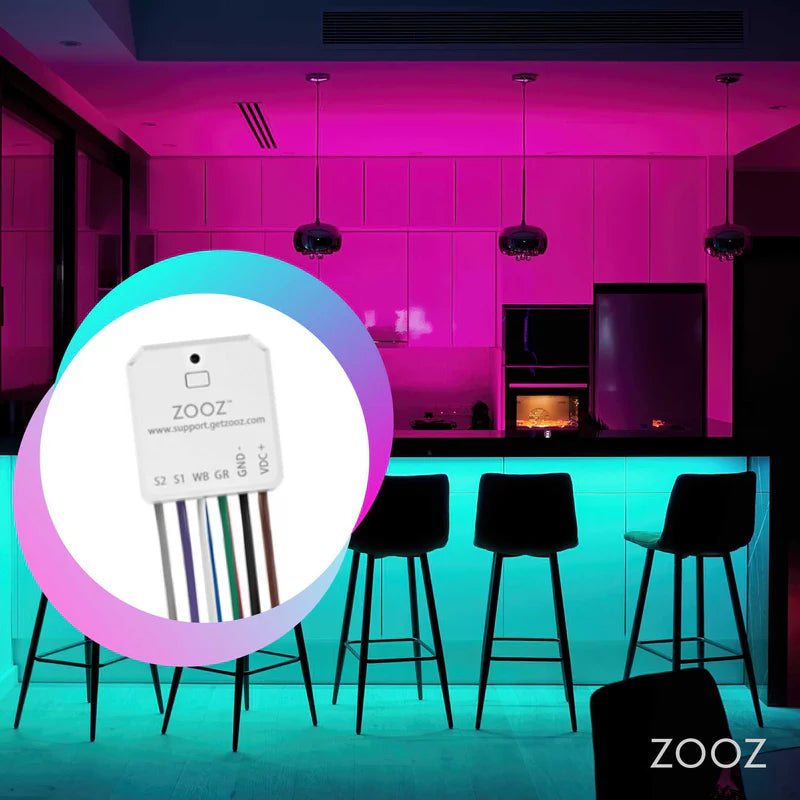 Zooz Z-Wave Long Range RGBW Dimmer ZEN56 800LR for 12-24 V LED Strips