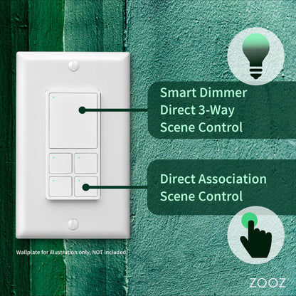 Zooz 800 Series Z-Wave Long Range Dimmer & Scene Controller ZEN35 800LR