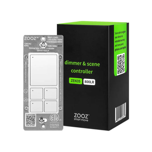 Zooz 800 Series Z-Wave Long Range Dimmer & Scene Controller ZEN35 800LR