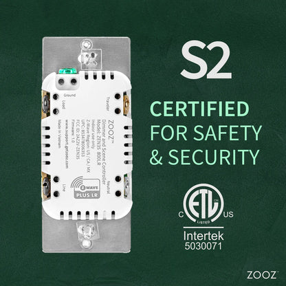 Zooz 800 Series Z-Wave Long Range Dimmer & Scene Controller ZEN35 800LR