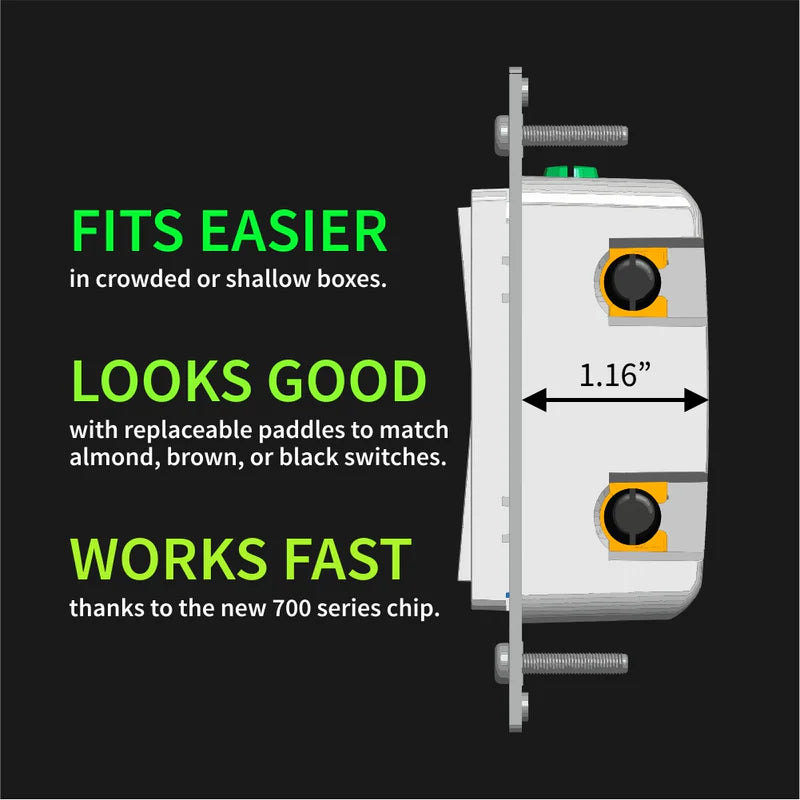 Zooz 800 Series Z-Wave Long Range S2 On / Off Wall Switch ZEN76 800LR