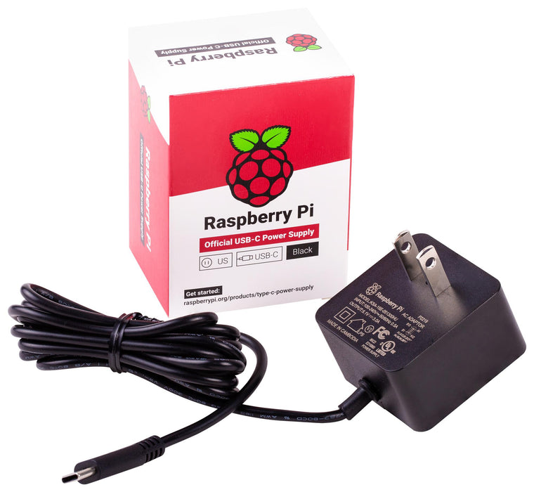 Raspberry Pi 4 5.1V/3A USB-C Power Supply