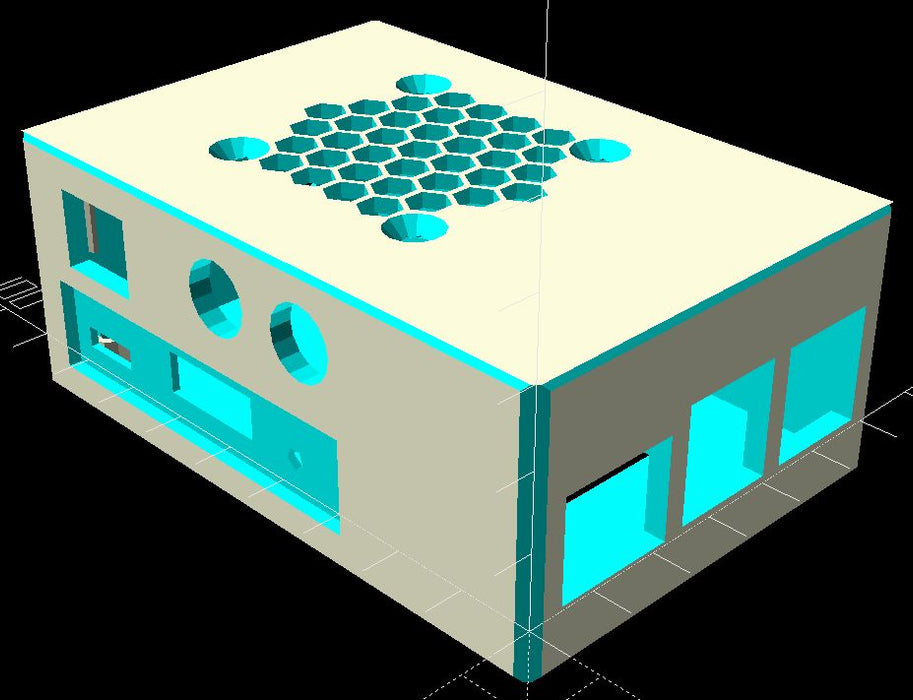 ODROID-C1+/C2 Case Compatible with HiFi Shield