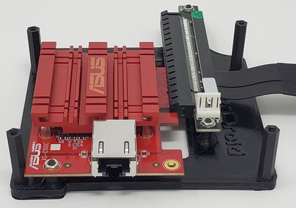 ODROID-H3/H2 Mounting Plate (Supports PCIe Cards and SATA Drives)