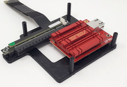ODROID-H3/H2 Mounting Plate (Supports PCIe Cards and SATA Drives)