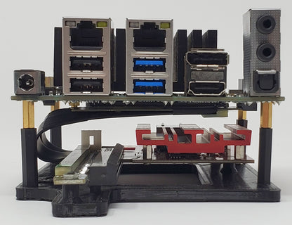 ODROID-H3/H2 Mounting Plate (Supports PCIe Cards and SATA Drives)