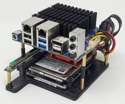 ODROID-H3/H2 Mounting Plate (Supports PCIe Cards and SATA Drives)