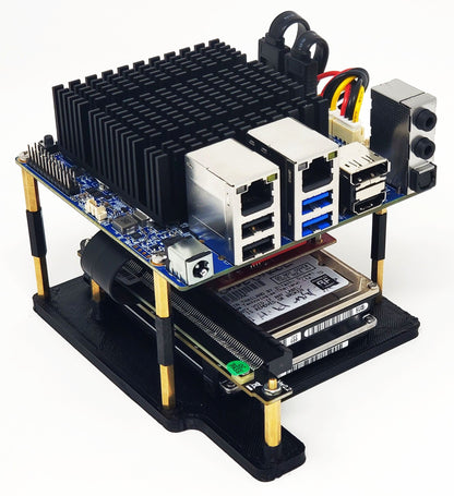 ODROID-H3/H2 Mounting Plate (Supports PCIe Cards and SATA Drives)