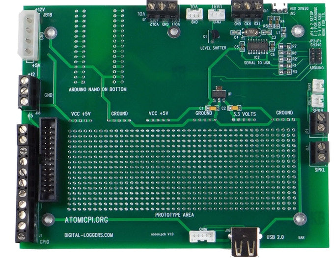 Large Breakout Board for Atomic Pi
