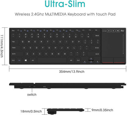 Rii K22 Wireless Keyboard with Trackpad
