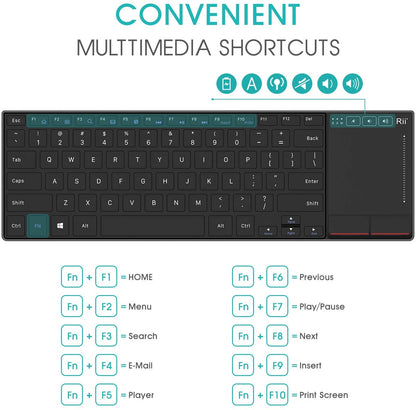 Rii K22 Wireless Keyboard with Trackpad