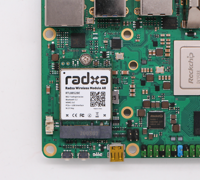 Radxa Wireless Module M.2 E Key WiFi 6 and BT 5.2