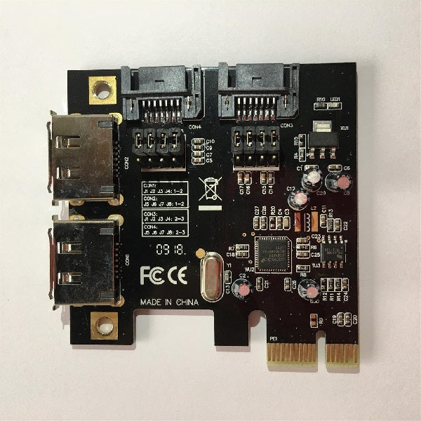 ROCKPro64 PCI-E to Dual SATA-II Interface Card