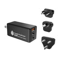 PinePower - 65W GaN 2C1A Charger With International Plugs