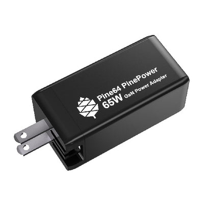 PinePower - 65W GaN 2C1A Charger With International Plugs