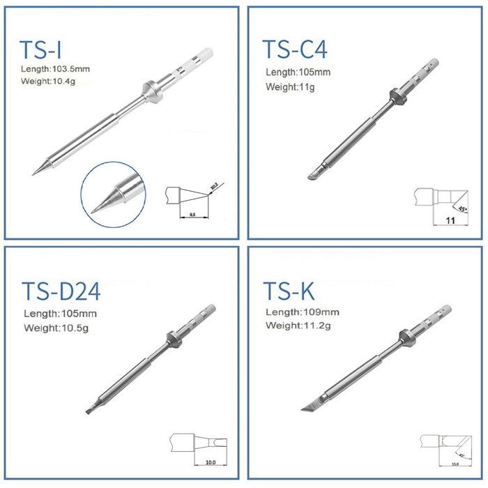 PINECIL Soldering Tip Set (Large)